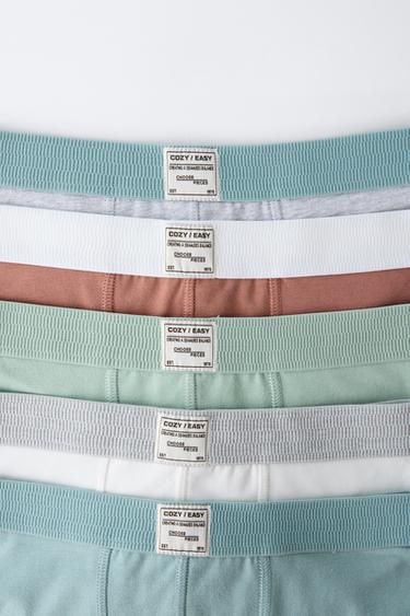 3-6 YEARS/ FIVE-PACK OF BOXERS WITH LABEL - Multicoloured by Zara - Image 1