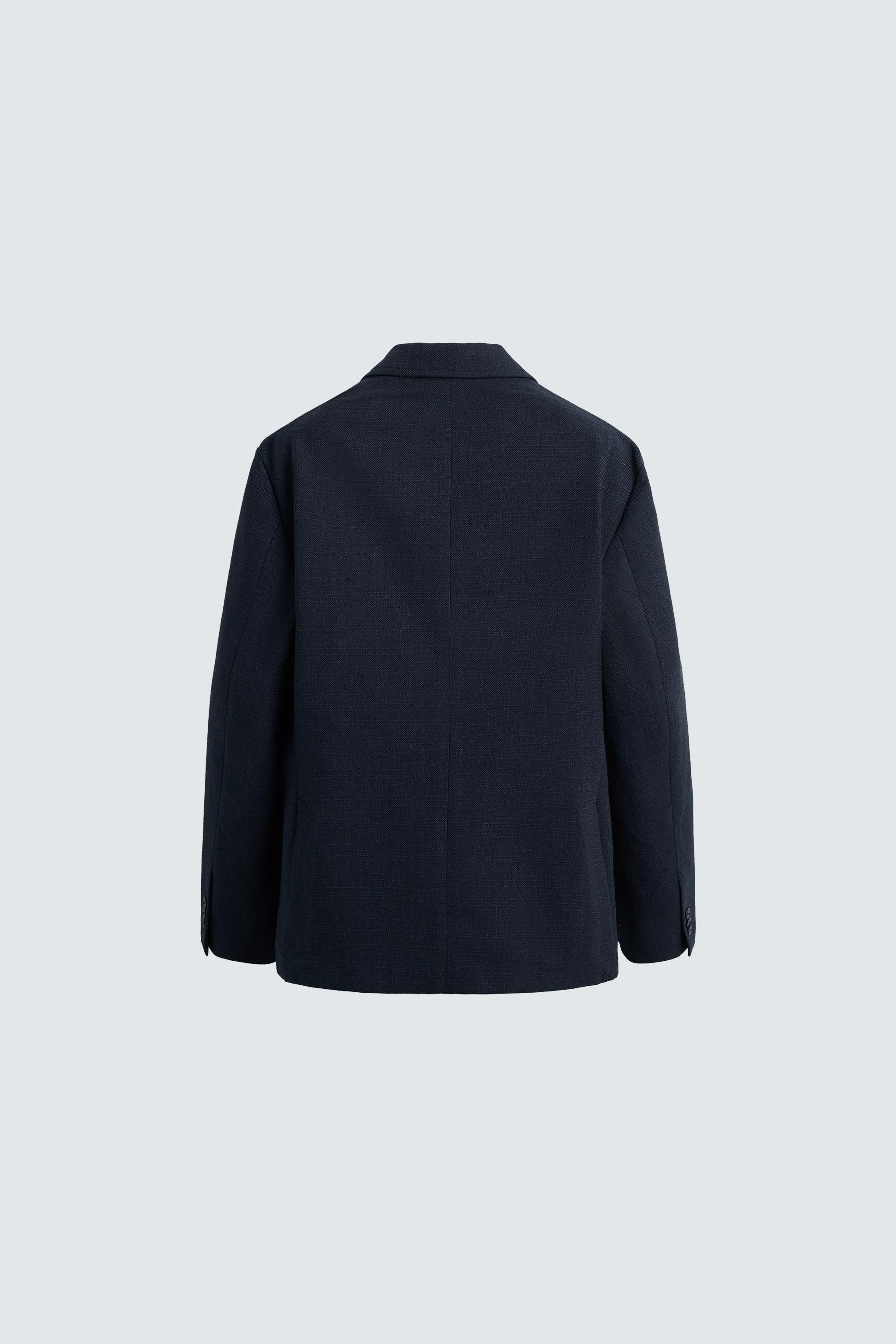 TEXTURED REGULAR FIT BLAZER