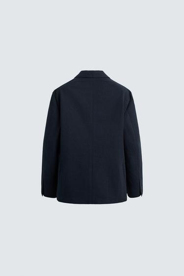 BLAZER REGULAR FIT STRUCTURÉ - Bleu marine de Zara - Image 7