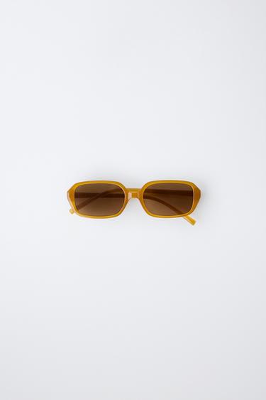 RECTANGULAR RESIN SUNGLASSES - Caramel by Zara