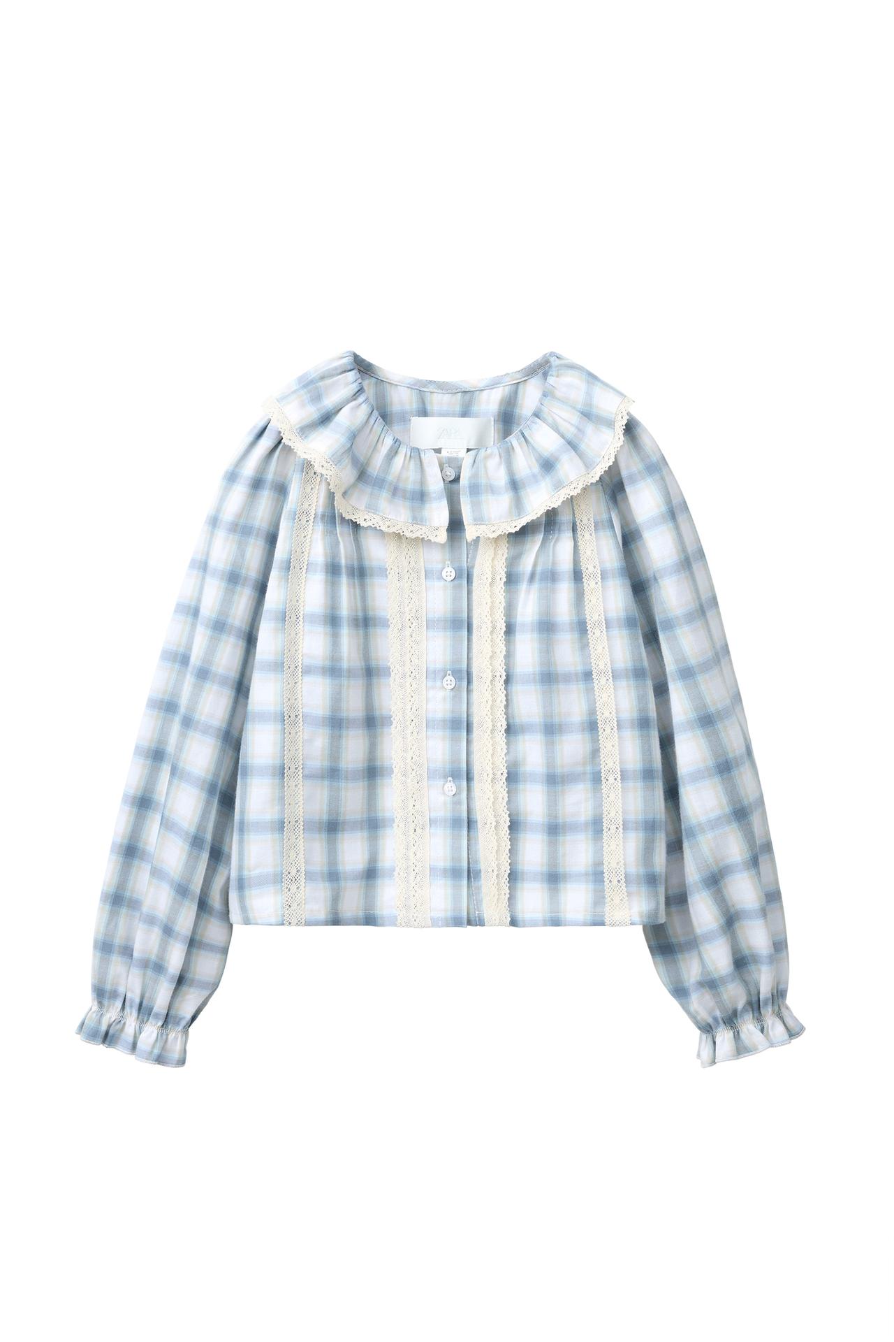 LACE CHECKS SHIRT