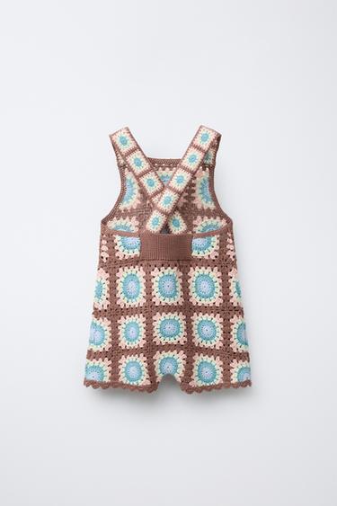SALOPETTE EN MAILLE CROCHET - Marron de Zara - Image 1