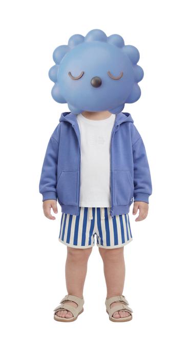 EINFARBIGES SWEATSHIRT MIT REISSVERSCHLUSS - Blau von Zara