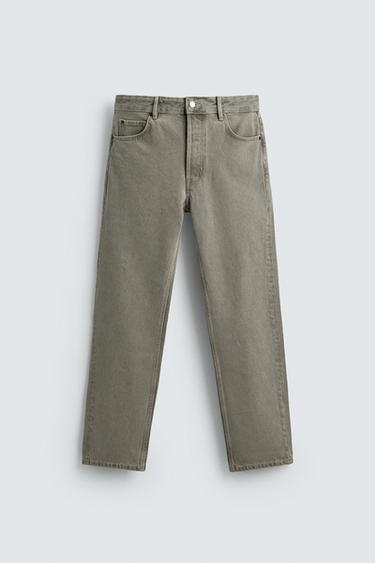 REGULAR FIT JEANS - Taupe grey by Zara