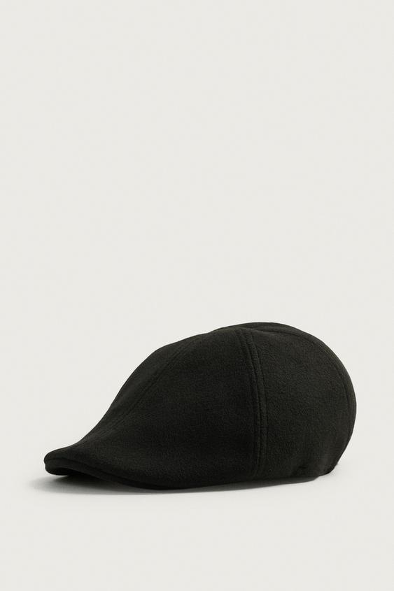 Мужские головные уборы Zara Structured Beret, цвет: Чёрный