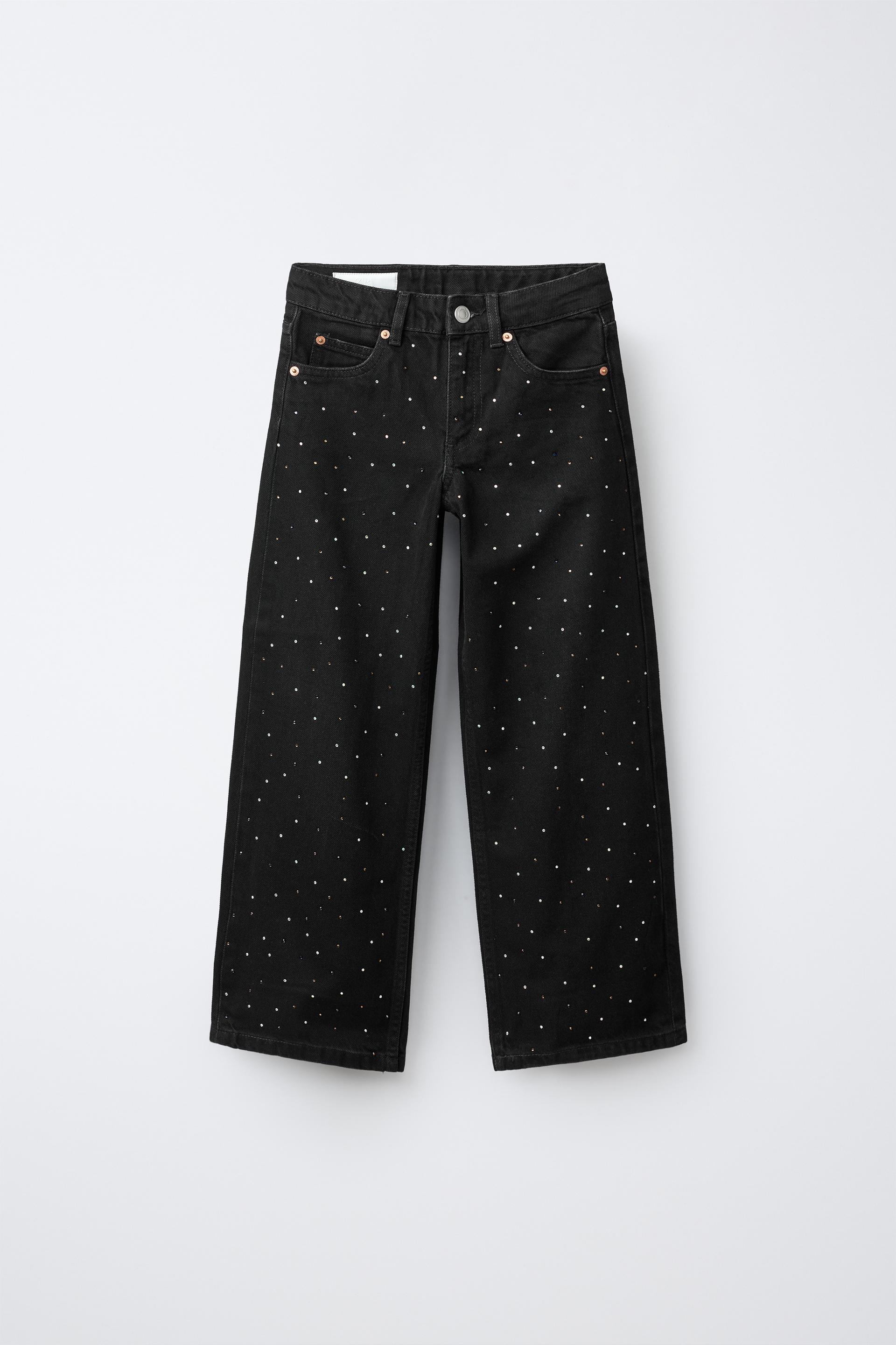 Strass Wide-Leg Jeans