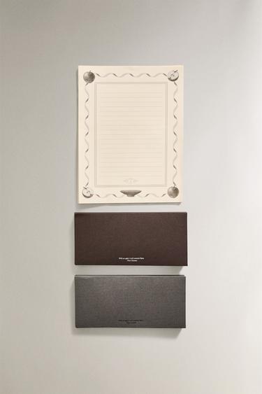 "POINT OF VIEW" 카드 및 봉투 세트 - Zara의 그레이 - 이미지 0