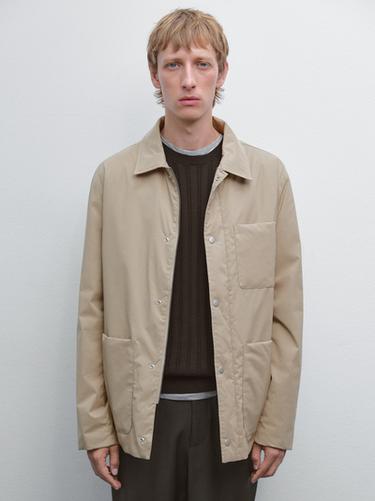 Zara Water-repellent technical jacket - Beige