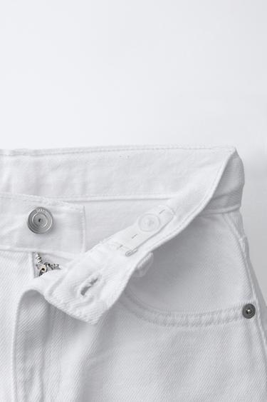 BARREL JEANS WITH TURN-UP HEMS - White by Zara - Image 2