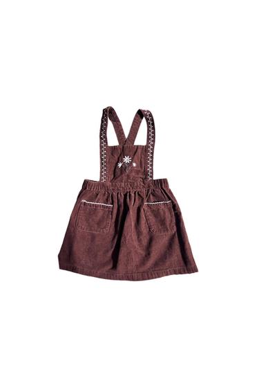 BROWN CORDUROY OVERALLS