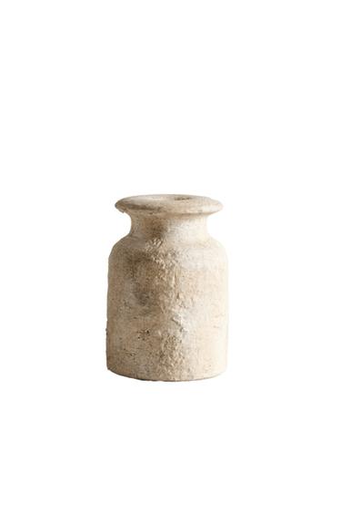 DECORATIVE WHITE CERAMIC REED DIFFUSER COVER - Mustard by Zara
