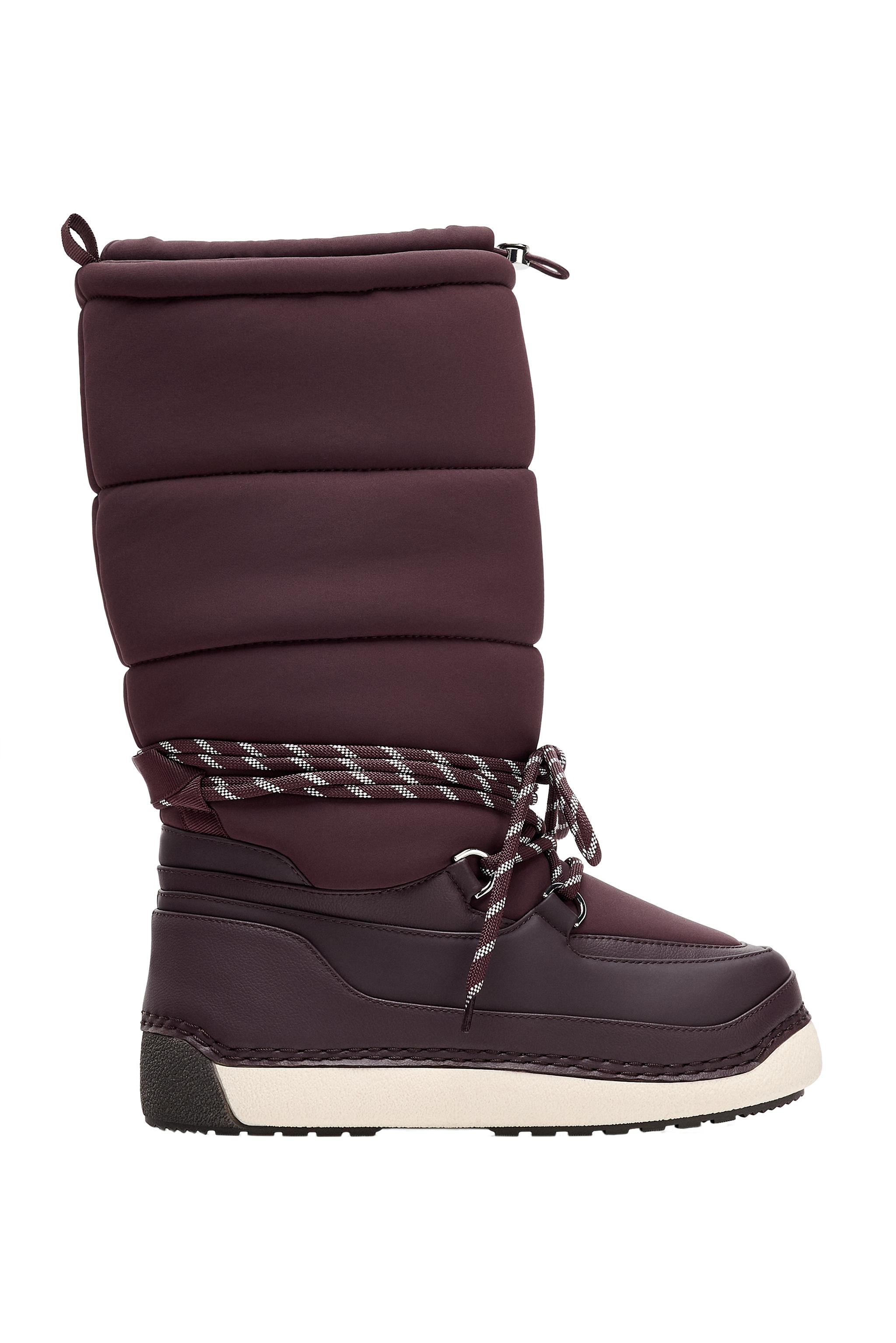 LAMINATED QUILTED ANKLE BOOTS - SKI COLLECTION