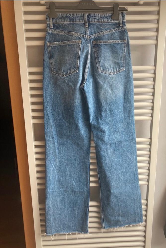 RIPPED WIDE LEG JEANS - Image 2