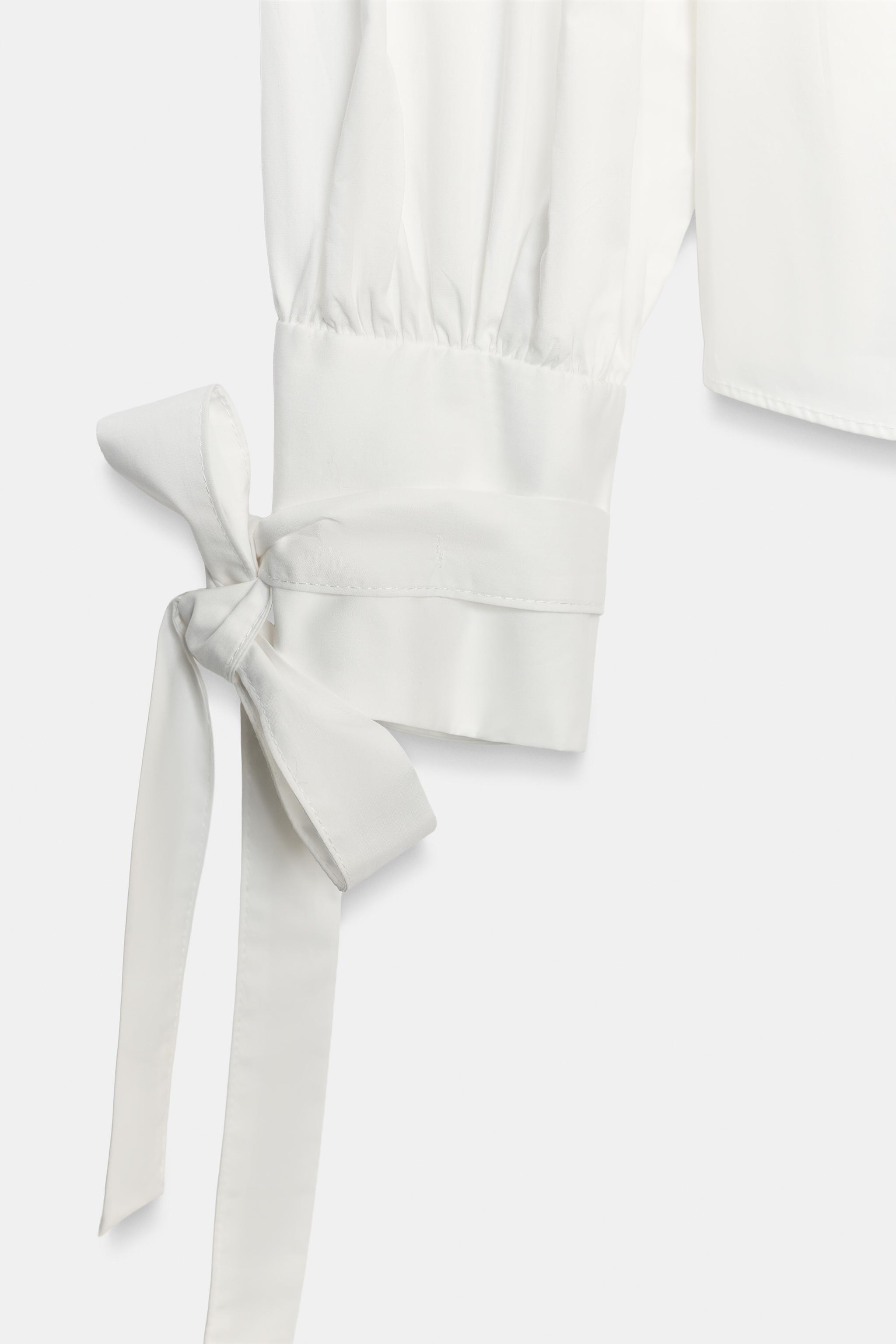 CHEMISE POPELINE LACETS