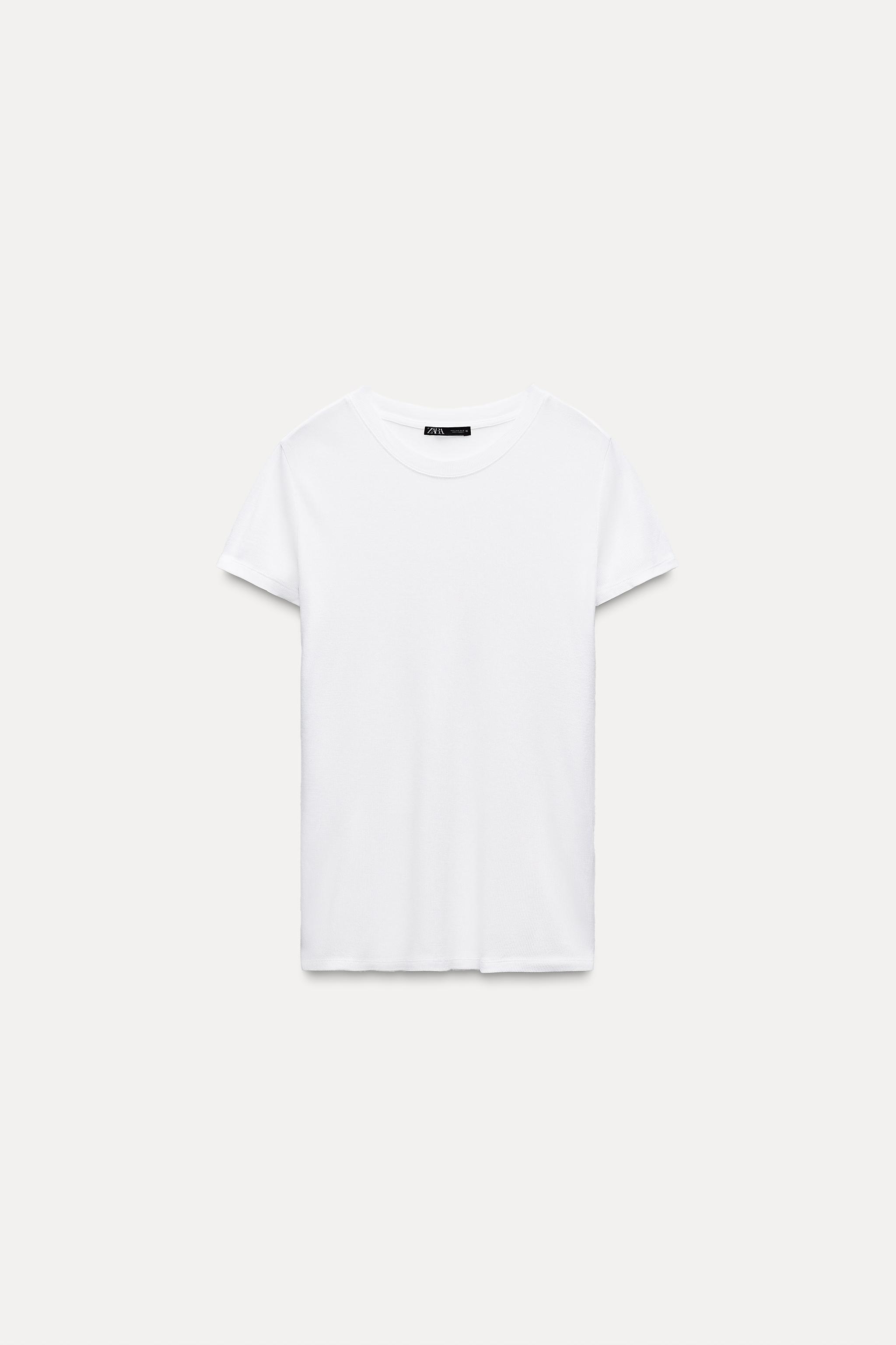 Camiseta zara blanca on sale