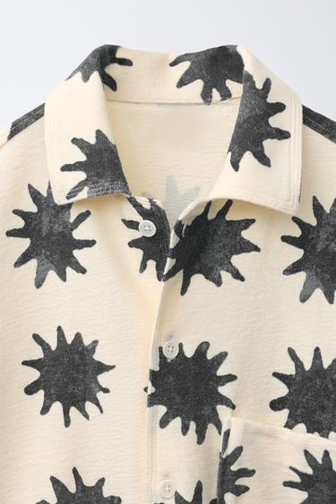 CHEMISE À IMPRIMÉ SOLEILS - Écru de Zara - Image 2