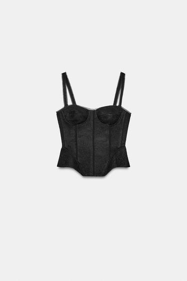 ZW COLLECTION BLONDEKORSET - Sort fra Zara
