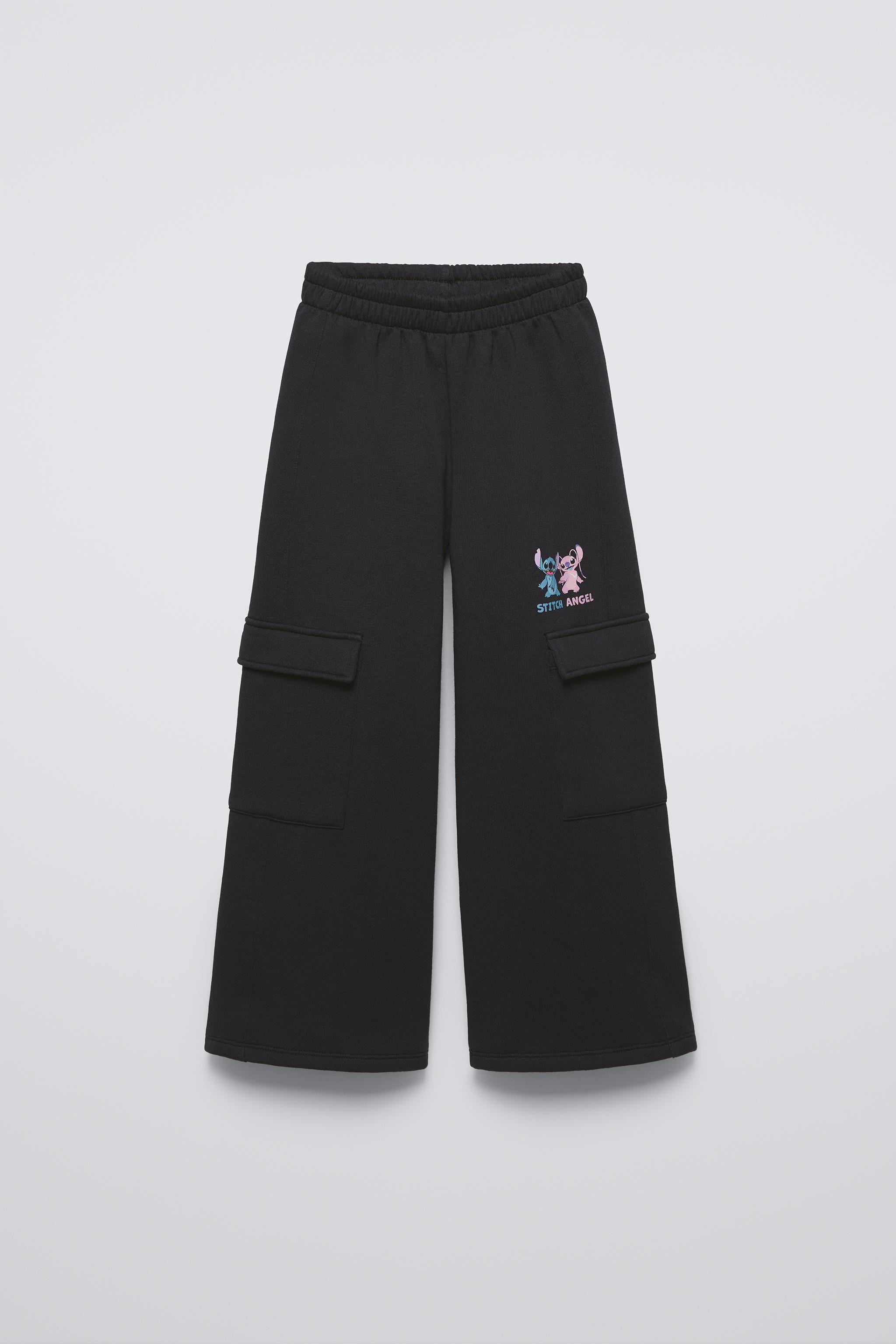 ZARA カーゴパンツ オイルコーティング ブラック eur44 usa34