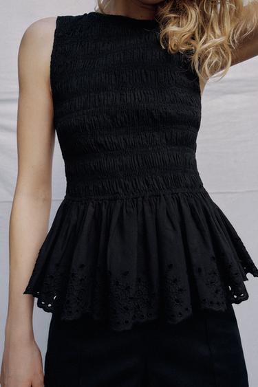 TOP NID D'ABEILLE - Noir de Zara - Image 2