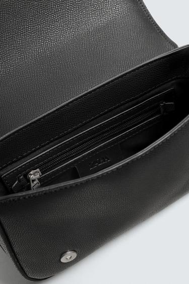 TEXTURED CROSSBODY BAG - Black by Zara - Image 5