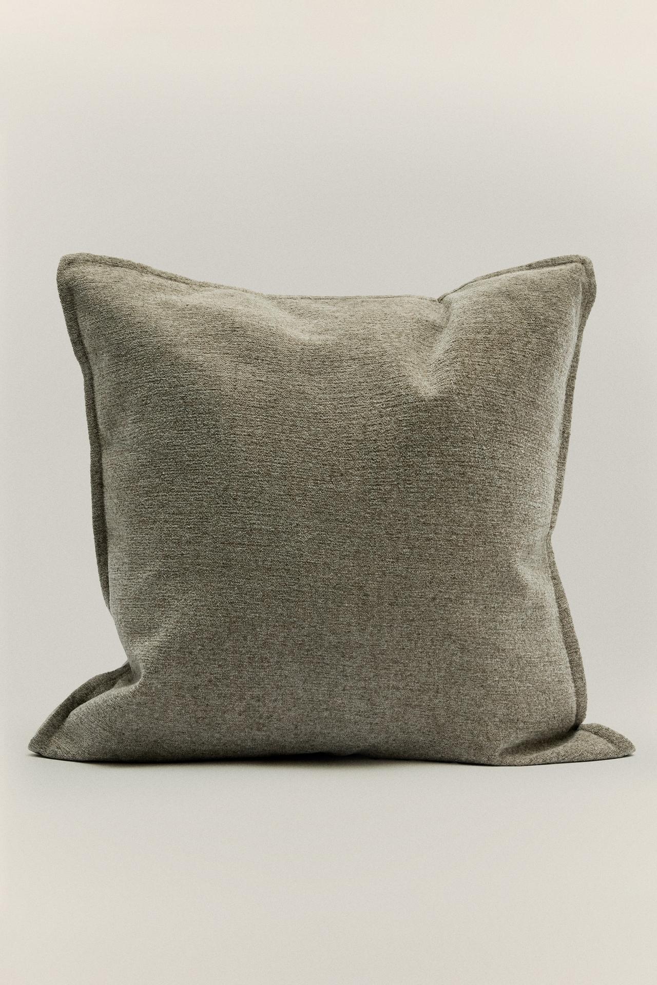 VELVET CUSHION COVER — Green