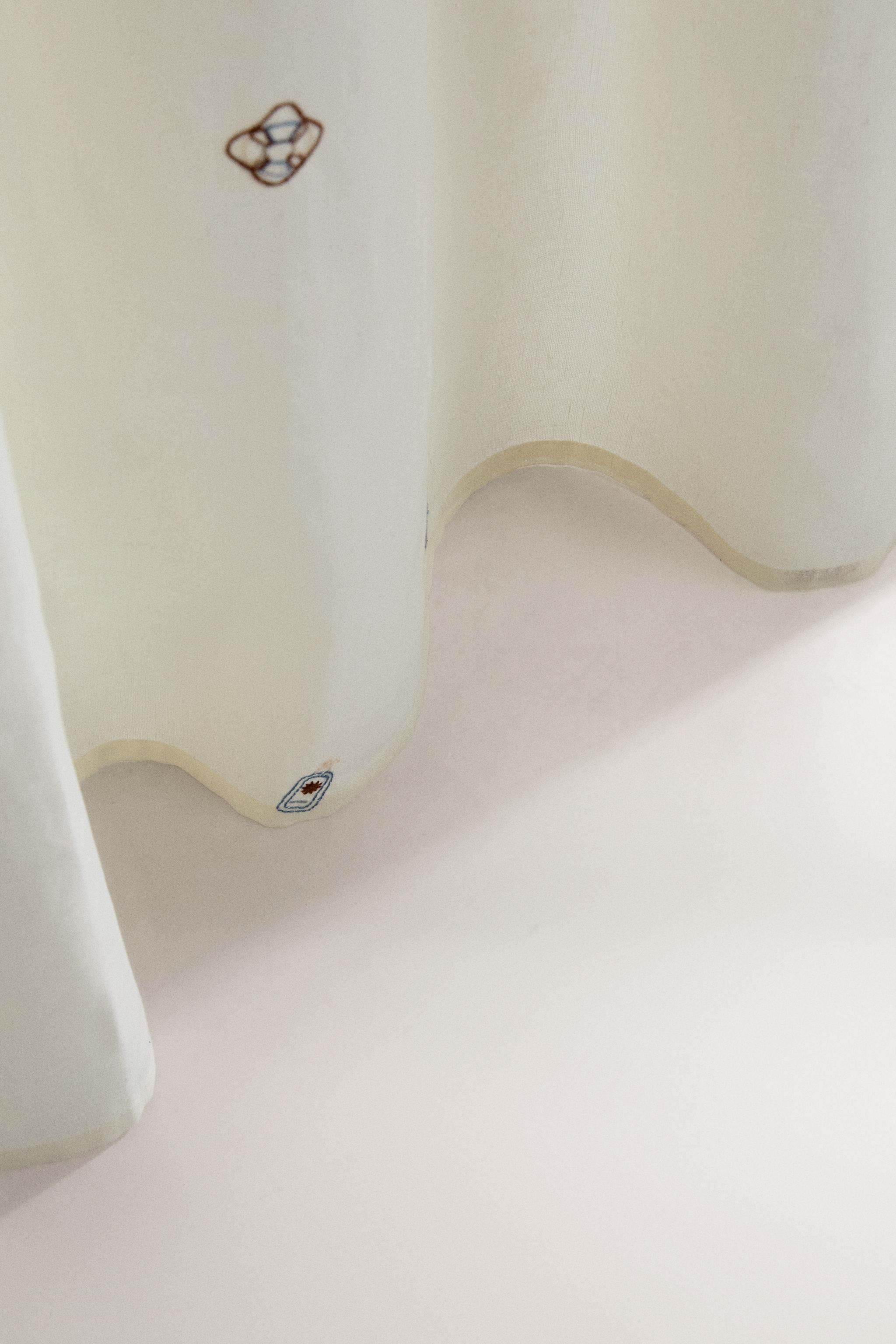 EMBROIDERED SHOWER CURTAIN