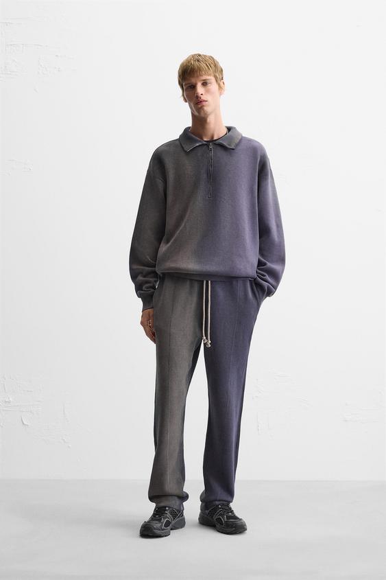 RELAXED FIT WASHED KNIT TRACKSUIT | ZARA Mexico