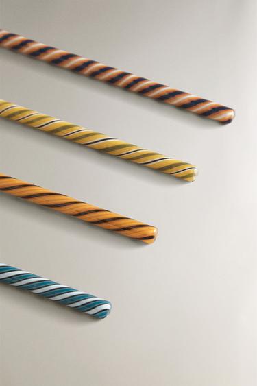 LOT CUILLÈRES VERRE SPIRALE (LOT DE 4) - Marron de Zara - Image 2