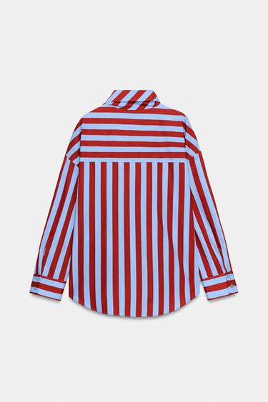 STRIPED SHIRT WITH BOW - Multicoloured by Zara - Image 8
