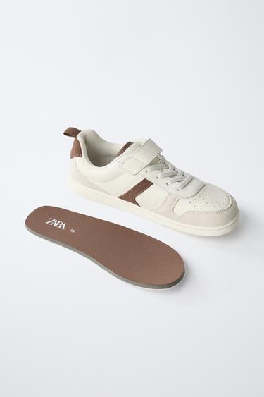 TENNIS BAREFOOT EN CUIR - Blanc écru de Zara - Image 3