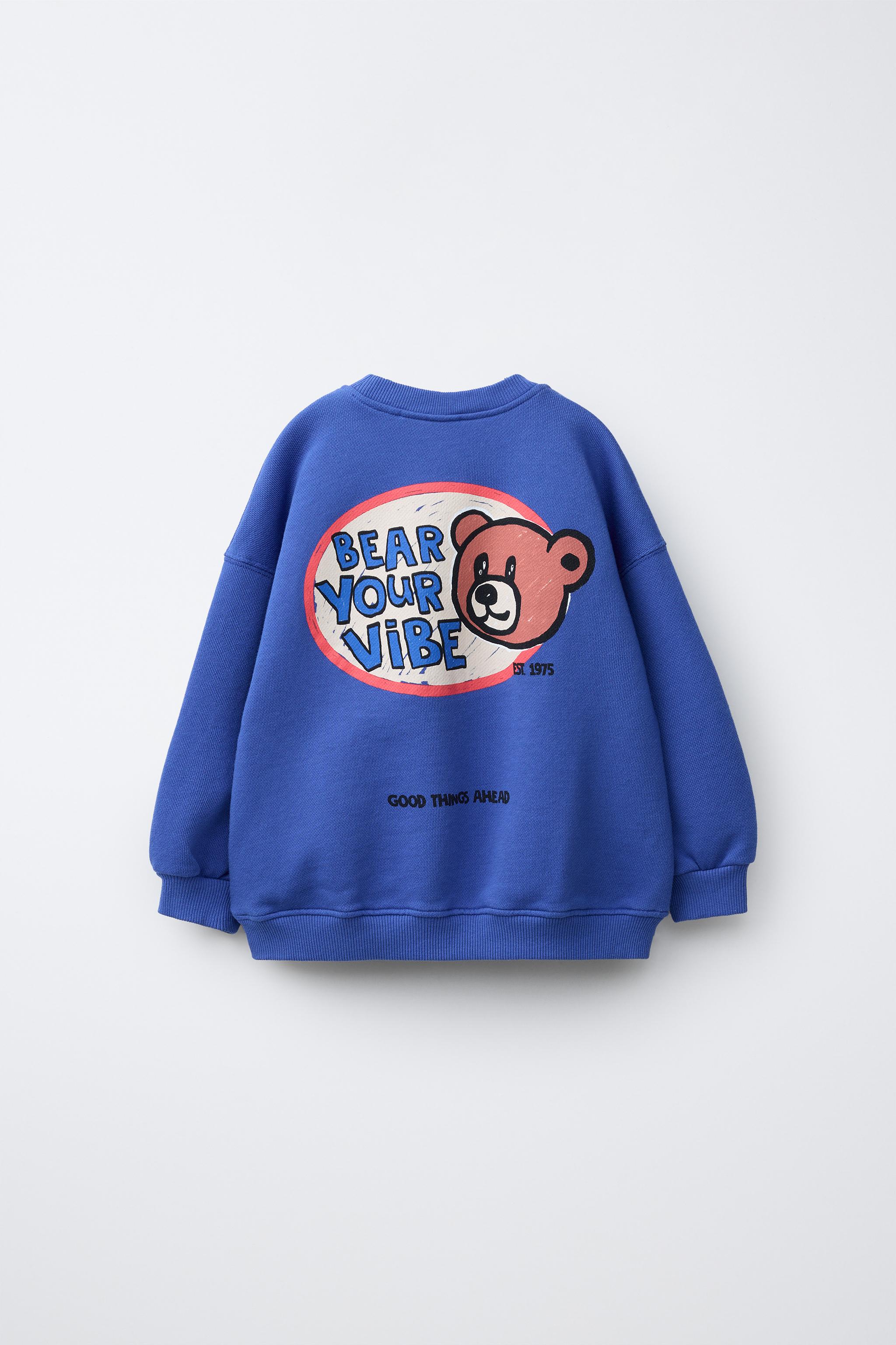 BEAR PATCH SWEATSHIRT