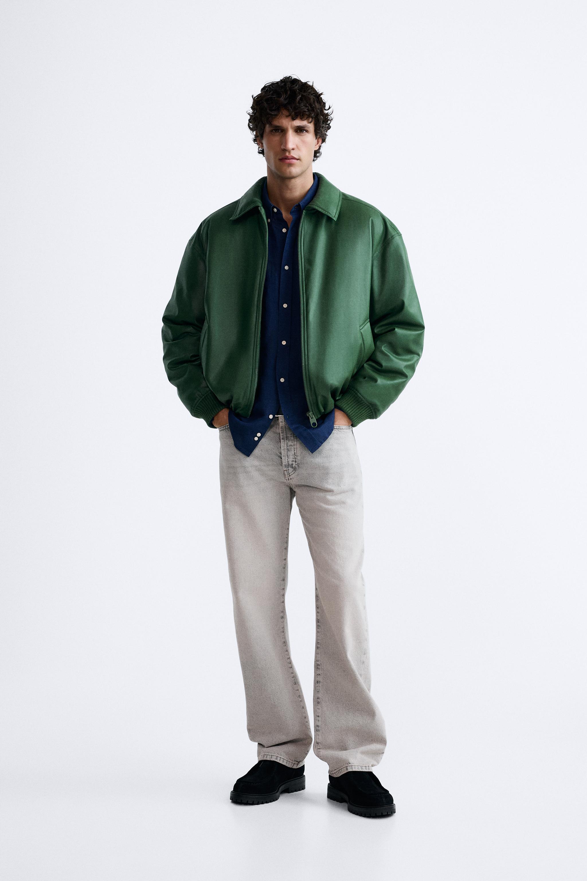 Zara mint hot sale jacket