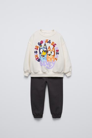 ENSEMBLE SWEAT ET JOGGER BLUEY © LUDO STUDIO - Écru de Zara