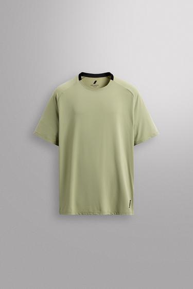 TEXTURED TRAINING T-SHIRT - Light mint green by Zara