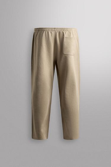 PANTALON DE JOGGING RELAXED FIT HEAVYWEIGHT - Sable de Zara - Image 7