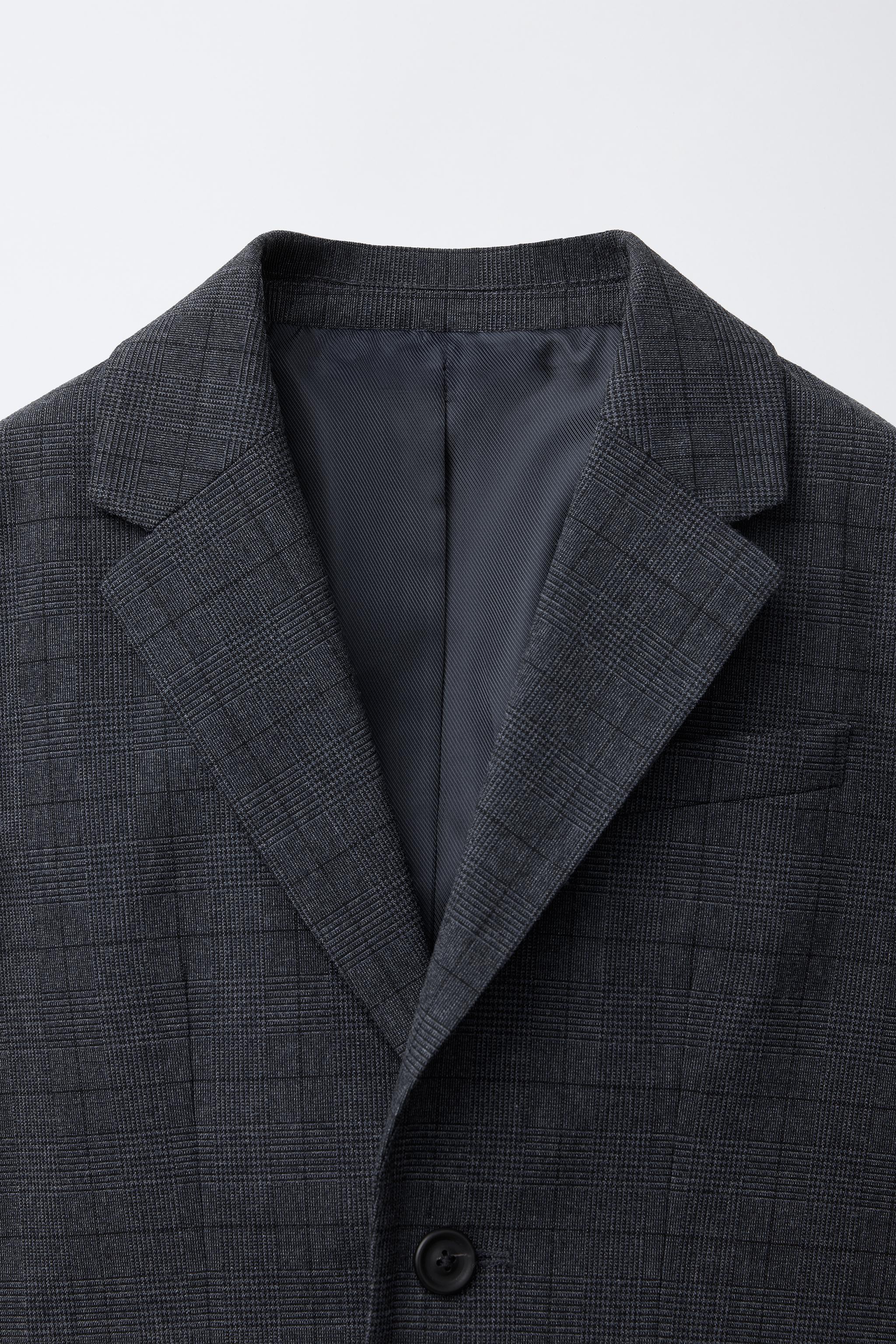 PLAID SUIT BLAZER
