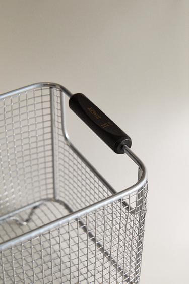 CORBEILLE MÉTALLIQUE RÉSILLE - Gris clair de Zara - Image 1