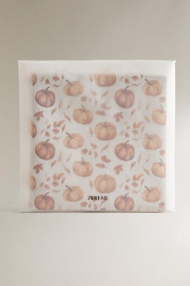 PACK OF 20 PAPER PUMPKIN NAPKINS (PACK OF 20) - Orange by Zara - Image 3