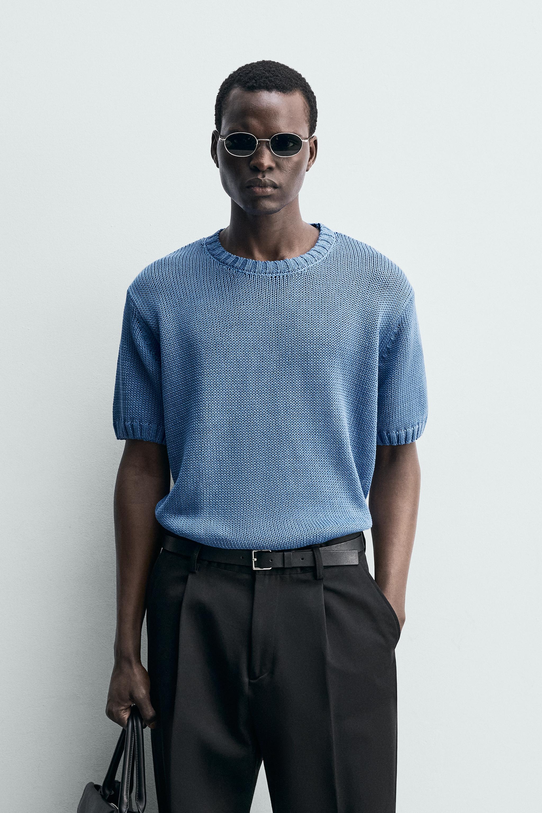 T-SHIRT EN MAILLE COUPE RELAXED