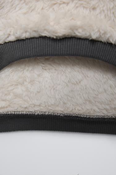 SWEAT EFFET FOURRURE - Écru de Zara - Image 3