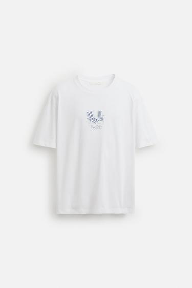T-SHIRT IMPRIMÉS COMBINÉS - Blanc de Zara - Image 6