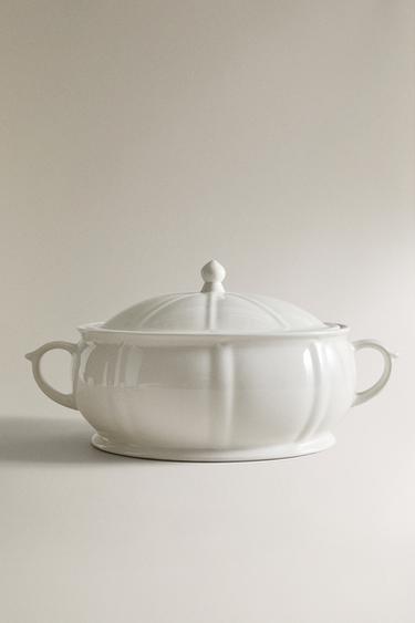 PORCELAIN TUREEN WITH RAISED DESIGN - Білий Zara