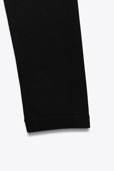 LONG SLEEVE T-SHIRT - Black by Zara - Image 7