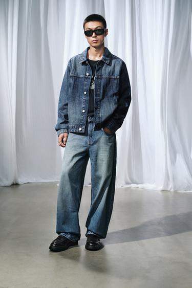 Zara 基本款牛仔外套 - 藍色