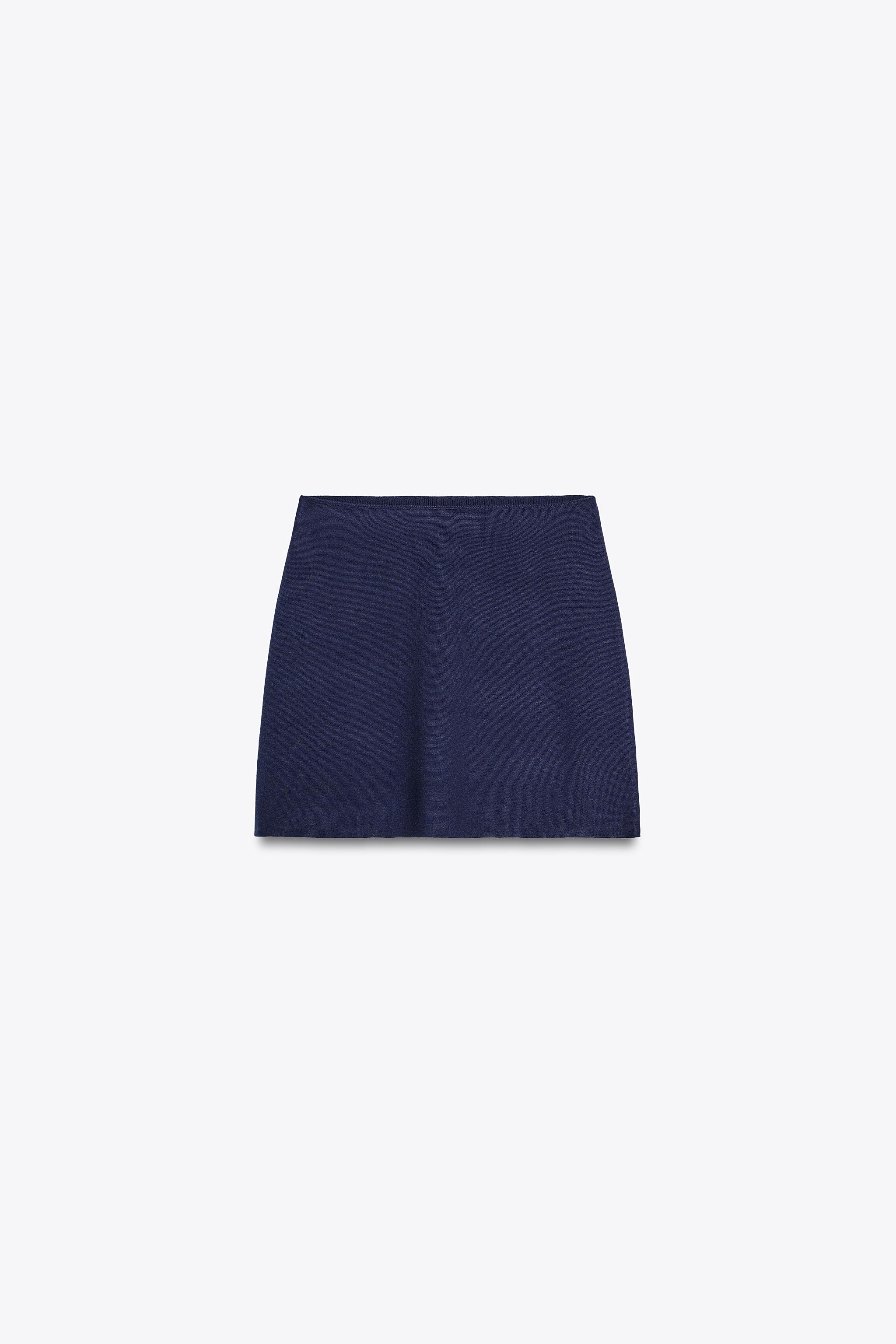ZARA プレーンニット ミ二スカート 5536/033 プレーンニット ミ二スカート - バニラ | ZARA Japan / 日本