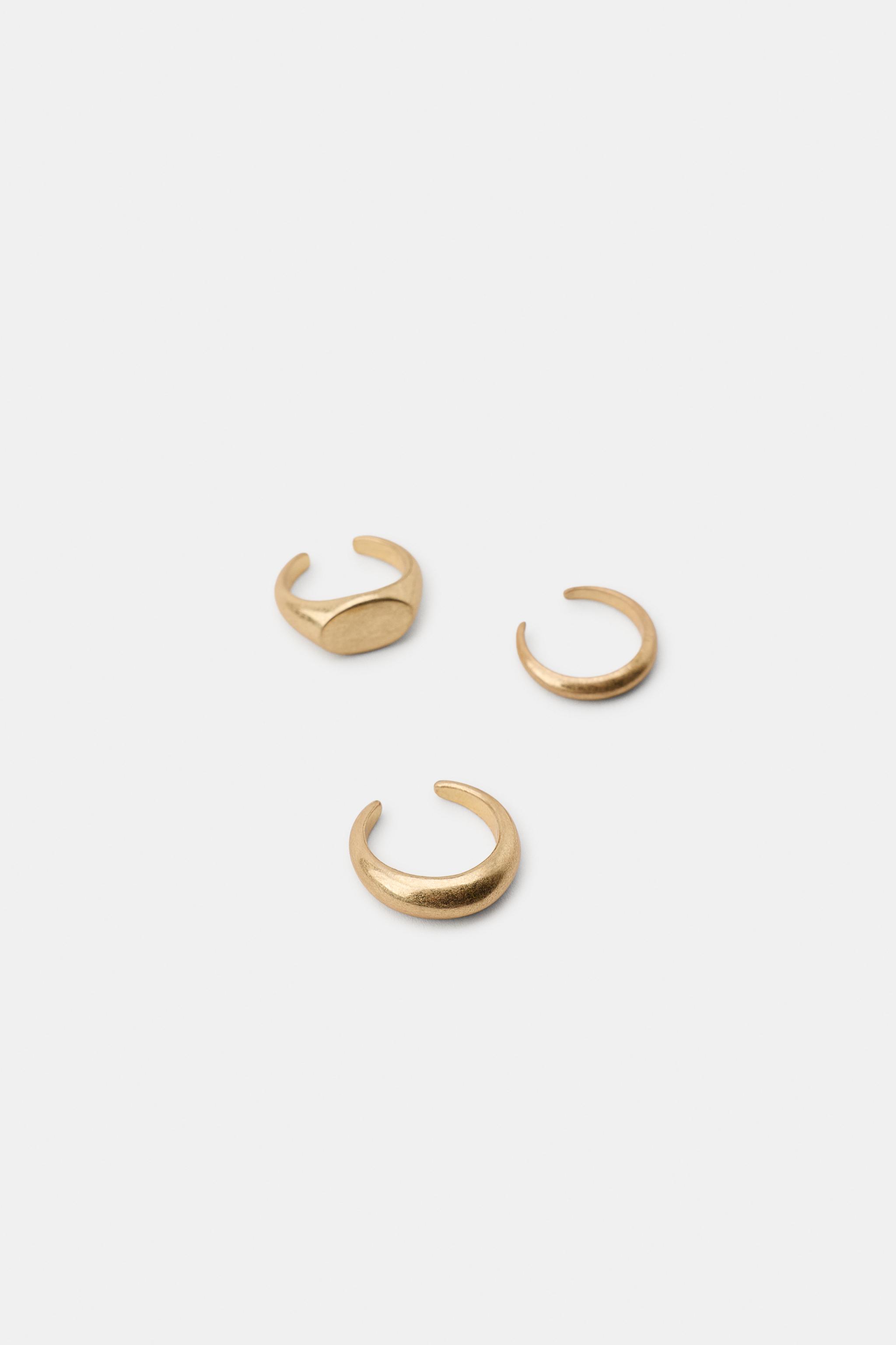 3-PACK SIGNET TOE RINGS