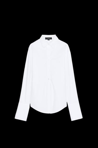 CAMISA VOLUMEN PAÑUELO ESTAMPADO - Blanco de Zara - Imagen 0