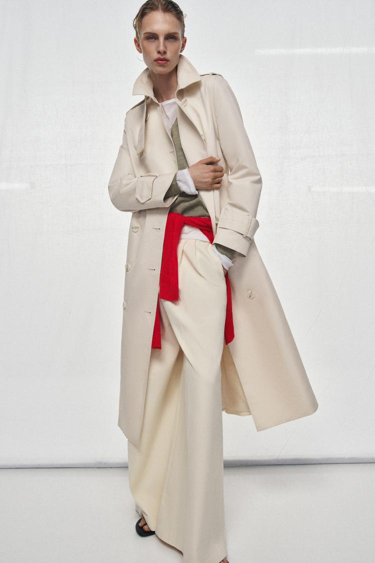 ZARA BELTED TRENCH COAT ZW COLLECTION