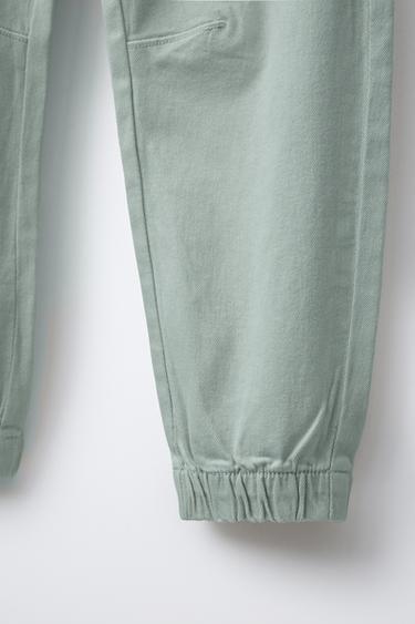 SUPER STRETCH JOGGER TROUSERS - Sea green by Zara - Image 4