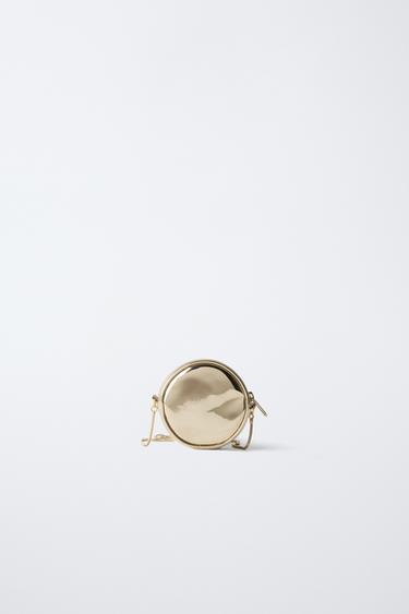 SAC BANDOULIÈRE FLEUR MÉTALLISÉE - Or de Zara - Image 4
